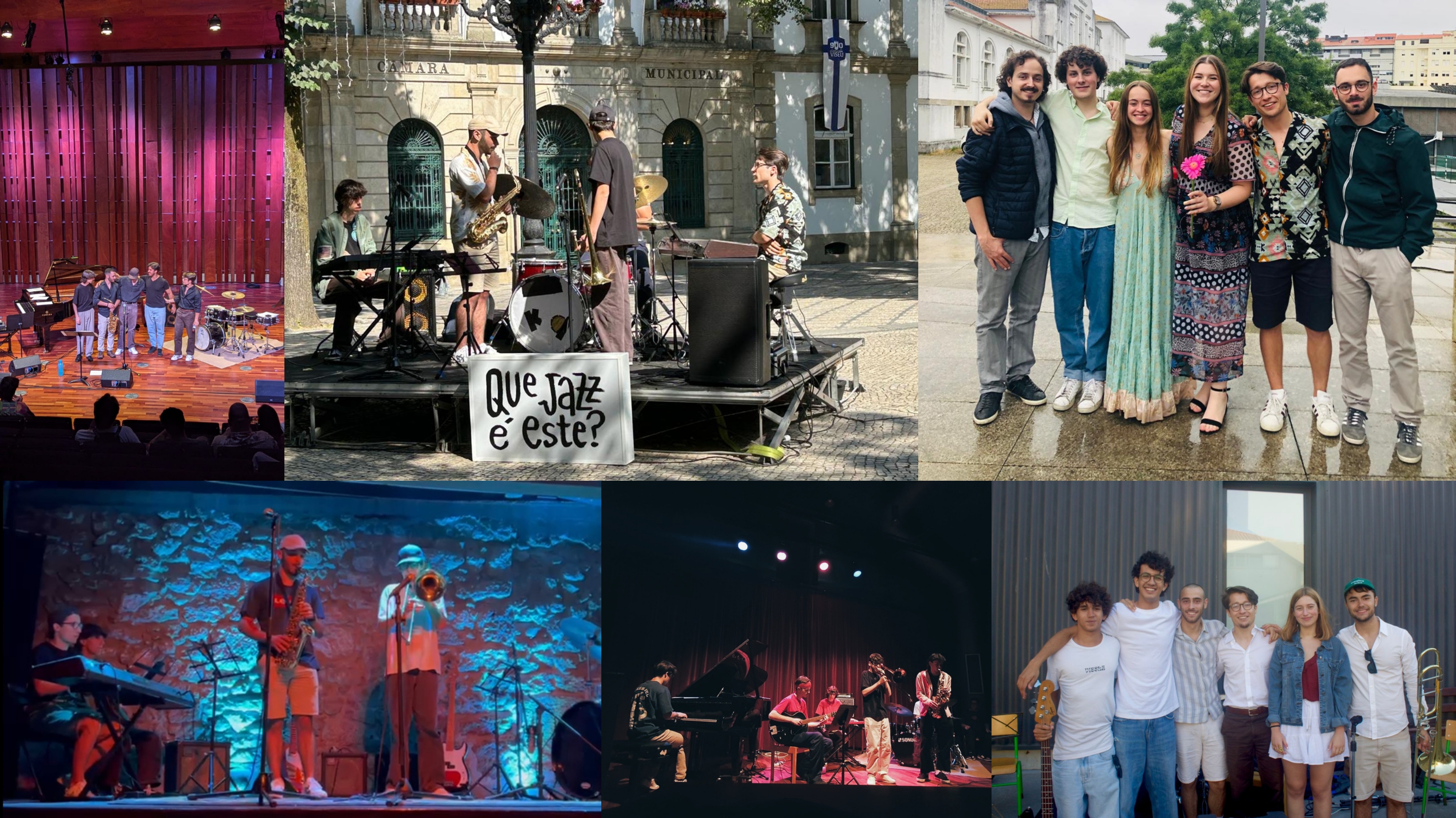 Montage of different concerts and festivals
